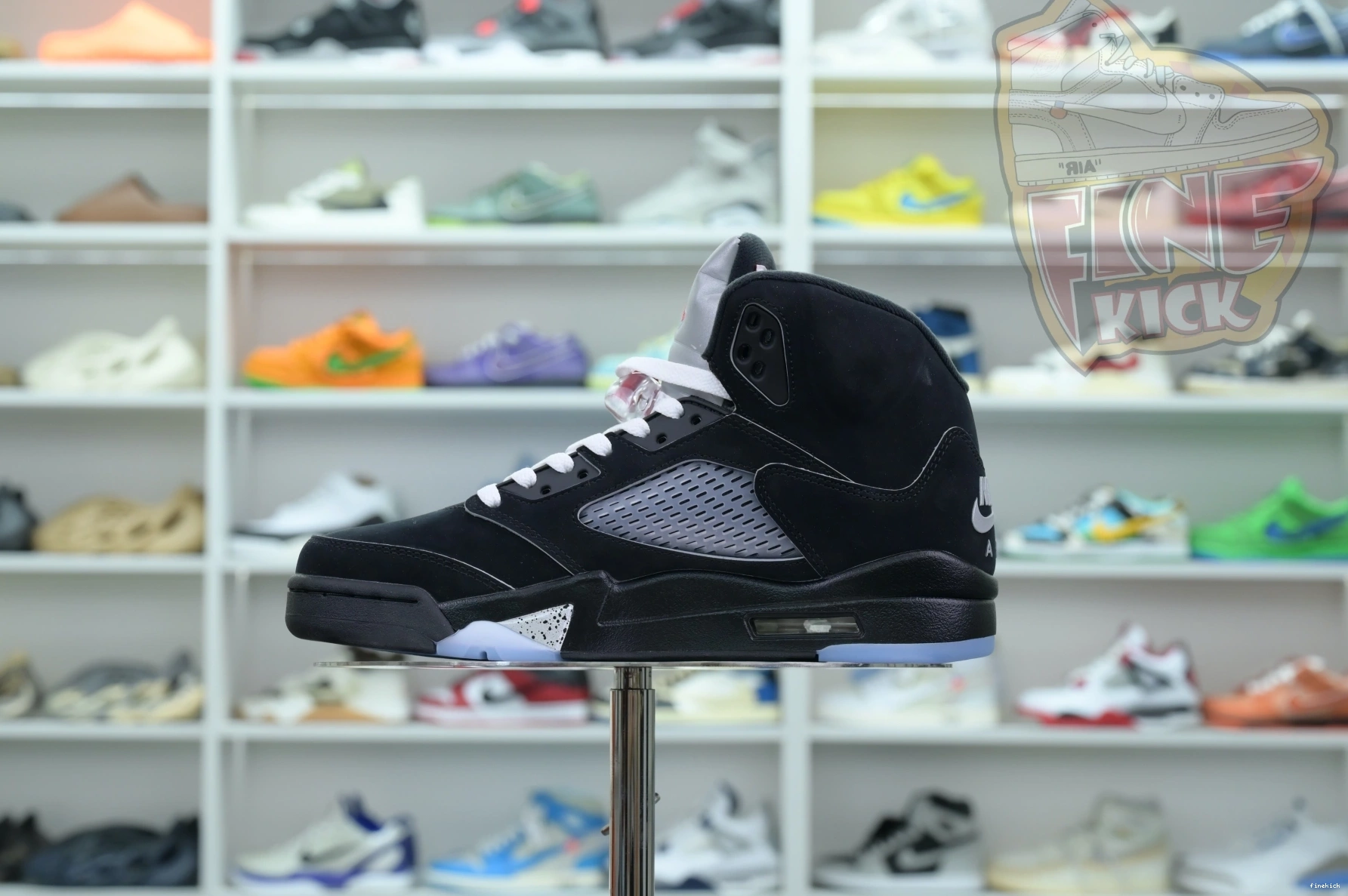 Air Jordan REIMAGINED” Jordan METALLIC 5“BLACK 0130